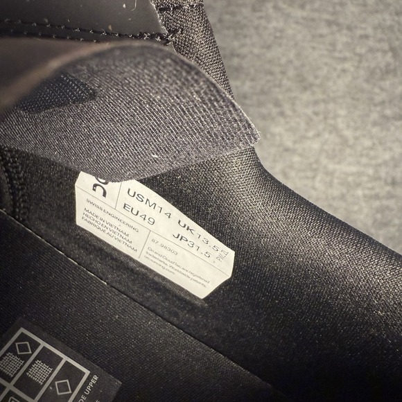 ON CLOUDRIFT Men's WHITE/Black Athletic Training Running Walking Shoes Mens 14 - Picture 6 of 7